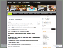 Tablet Screenshot of golfhotel.wordpress.com