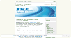 Desktop Screenshot of innovationgames.wordpress.com