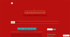 Desktop Screenshot of casadecopa.wordpress.com