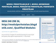 Tablet Screenshot of modulperhotelan.wordpress.com