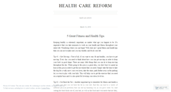 Desktop Screenshot of healthcarereform2.wordpress.com