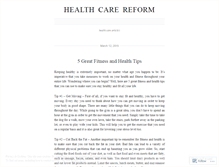 Tablet Screenshot of healthcarereform2.wordpress.com