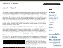 Tablet Screenshot of frequenttraveler.wordpress.com