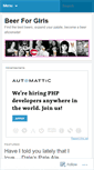 Mobile Screenshot of beerforgirls.wordpress.com