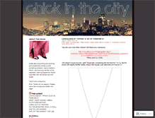 Tablet Screenshot of chickinthecity.wordpress.com