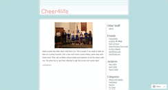 Desktop Screenshot of cheer4life.wordpress.com