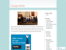 Tablet Screenshot of cheer4life.wordpress.com