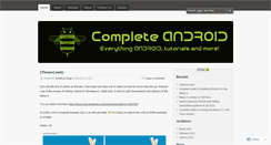 Desktop Screenshot of completeandroid.wordpress.com