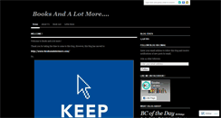 Desktop Screenshot of booksandalotmore.wordpress.com