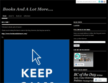 Tablet Screenshot of booksandalotmore.wordpress.com