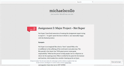 Desktop Screenshot of michaelscollo.wordpress.com