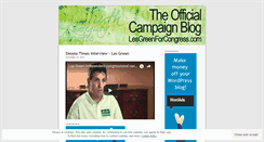 Desktop Screenshot of lesgreenforcongress.wordpress.com