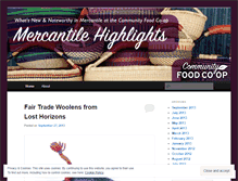 Tablet Screenshot of mercantilehighlights.wordpress.com