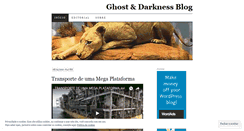 Desktop Screenshot of ghostanddarkness.wordpress.com