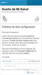 Mobile Screenshot of duenodemisalud.wordpress.com