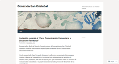 Desktop Screenshot of conexionsancristobal.wordpress.com