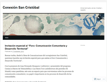 Tablet Screenshot of conexionsancristobal.wordpress.com