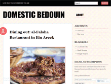 Tablet Screenshot of domesticbedouin.wordpress.com