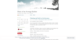 Desktop Screenshot of diaryofanaverageknitter.wordpress.com