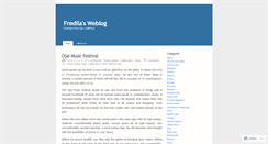 Desktop Screenshot of fredila.wordpress.com