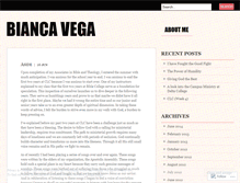 Tablet Screenshot of biancacvega.wordpress.com