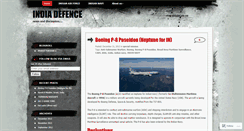 Desktop Screenshot of defenceprojectsindia.wordpress.com