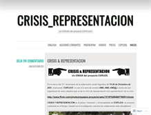 Tablet Screenshot of crisisrepresentacion.wordpress.com