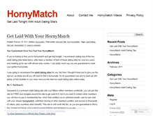 Tablet Screenshot of hornymatch.wordpress.com