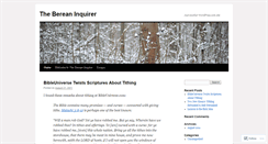 Desktop Screenshot of bereaninquirer.wordpress.com