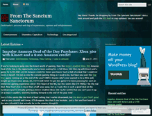 Tablet Screenshot of fromthesanctumsanctorum.wordpress.com