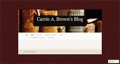 Desktop Screenshot of carrieabrown.wordpress.com