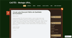 Desktop Screenshot of caetesufal.wordpress.com