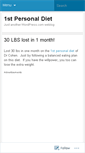 Mobile Screenshot of 1stpersonaldiet.wordpress.com