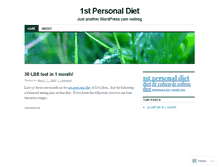 Tablet Screenshot of 1stpersonaldiet.wordpress.com