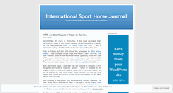 Desktop Screenshot of internationalsporthorsejournal.wordpress.com