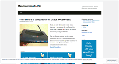 Desktop Screenshot of mantenimientopc3.wordpress.com