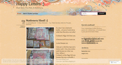 Desktop Screenshot of happyletters.wordpress.com