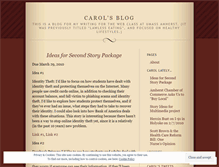 Tablet Screenshot of carolmlawless.wordpress.com