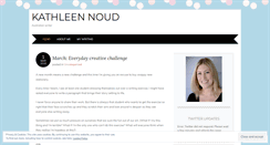 Desktop Screenshot of kathleennoud.wordpress.com