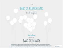 Tablet Screenshot of ads.bancdebinarydemo.wordpress.com
