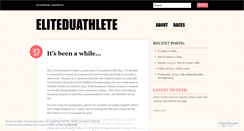 Desktop Screenshot of eliteduathlete.wordpress.com