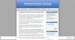 Desktop Screenshot of personalfitnesstraininguk.wordpress.com