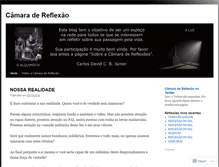 Tablet Screenshot of camaradereflexao.wordpress.com