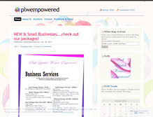 Tablet Screenshot of plwempowered.wordpress.com