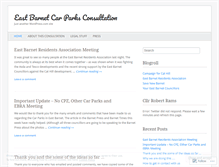 Tablet Screenshot of eastbarnetcarparks.wordpress.com