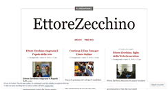 Desktop Screenshot of ettorezecchino.wordpress.com