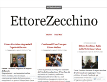 Tablet Screenshot of ettorezecchino.wordpress.com