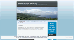 Desktop Screenshot of ministeriofluirdagraca.wordpress.com