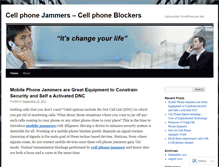 Tablet Screenshot of cellphonejamers.wordpress.com