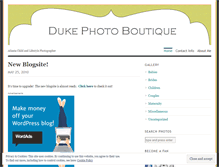 Tablet Screenshot of dukephotoboutique.wordpress.com